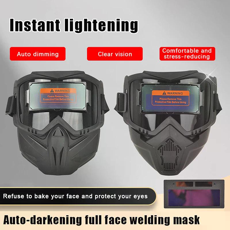 Auto Darkening Welding Helmet Welder Protector Helmet Detachable Welding Mask Head-mounted Breathable Welding Protector Helmet