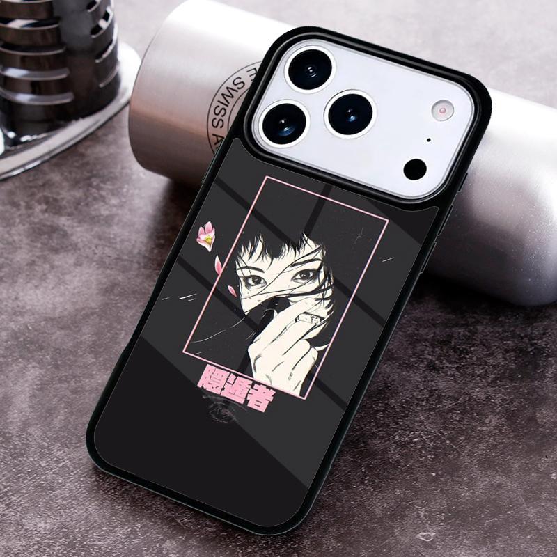 Japanese Anime Aesthetic Eye Phone Case for iPhone 17 16 15 Pro Max Air 14 13 12 11 Plus Shockproof Cover