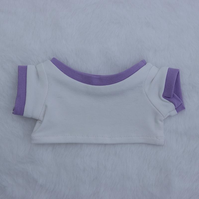 Versatile Color Block T-shirt for 10-20cm Cotton Doll Plush Toys
