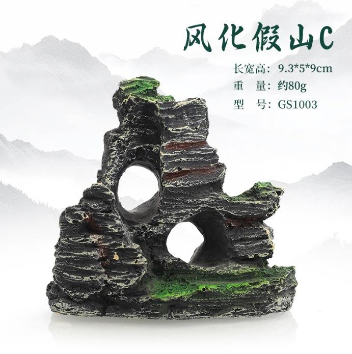 Fish Tank Decoration Flocking Resin Crafts Ornaments