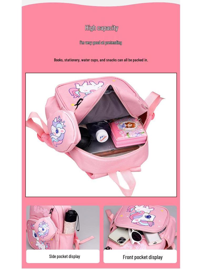 Children's Cartoon Backpack for Kindergarten - Available In Large, Medium, and Small Sizes for Boys and Girls.