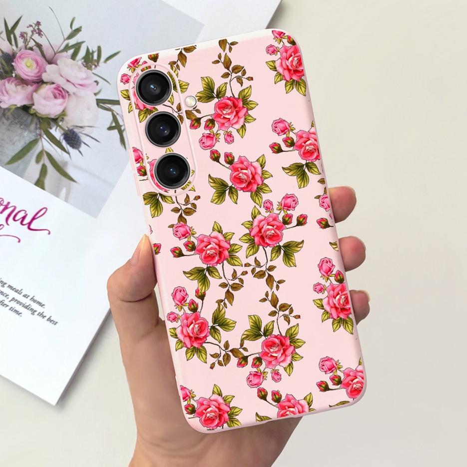 For Samsung Galaxy A55 Case Pretty Cartoon Girls Sunflower Cover Soft TPU Phone Case For Samsung A15 A25 A35 A55 5G Fundas Coque