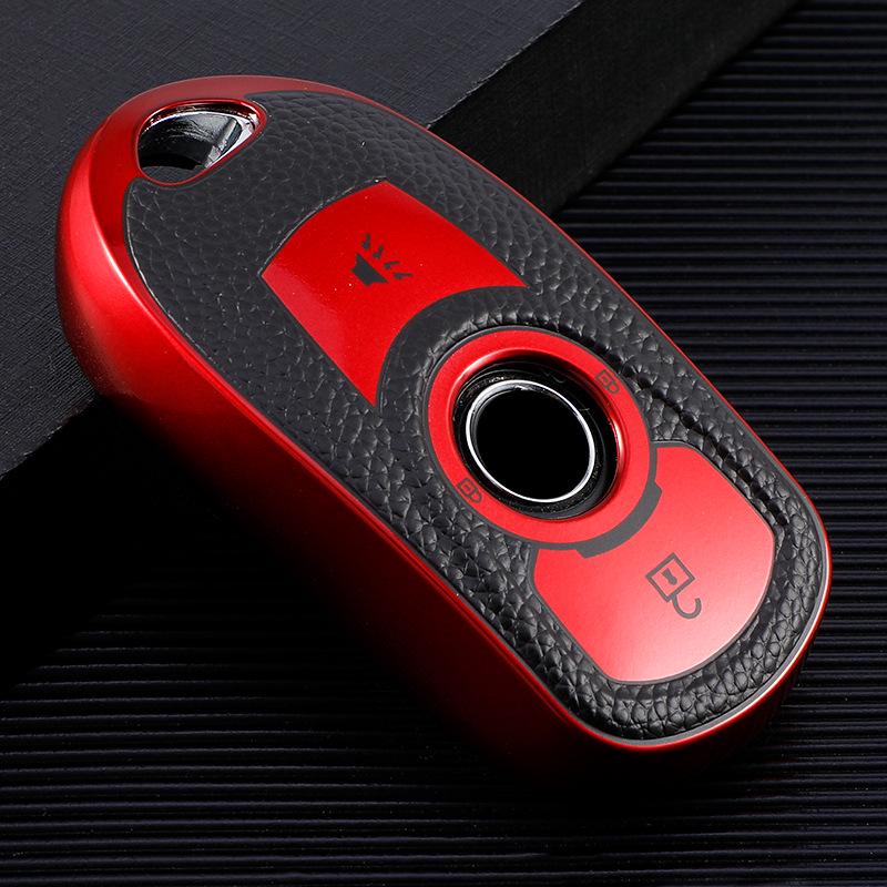 Leather Key Case for Buick Envision, New Regal 21, LaCrosse, GL6 Models - Unisex Design