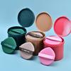 7pcs Air Cushion Makeup Sponge Puff, Storage Case Included, Round/Teardrop-Shaped Available, Dry And Wet Use Blender Set