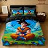 Son Goku Muster Bettwäsche Steppdecke Set Bettbezug Kissenbezug Zuhause Geburtstagsgeschenk(1 Bettbezug + 2 Kissenbezüge, ohne Füllung)