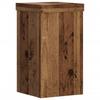 Vidaxl Plant Pot Stands, 2 Pcs, Old Wood, 10X10X18 Cm