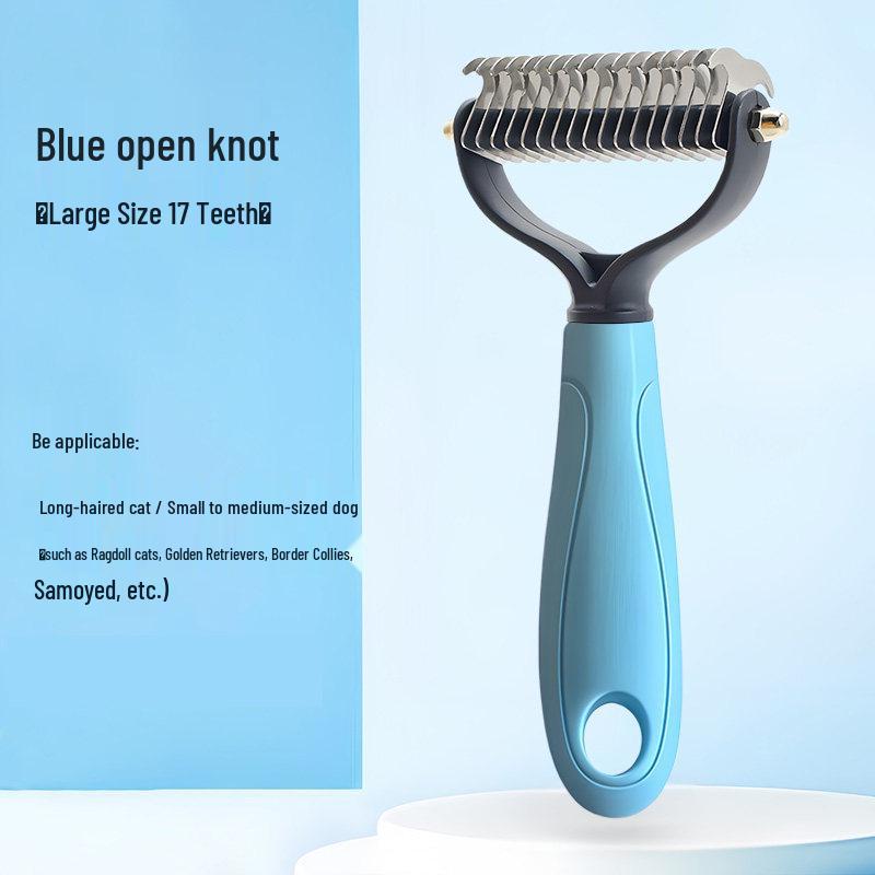 Pet Grooming Comb: Detangling Tool for Loose Hair and Thinning - Ideal for Dogs and Cats