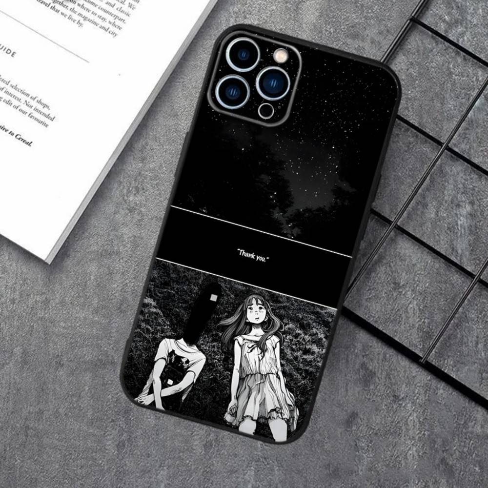 G-Goodnight P-Punpun Phone Case For iPhone 17,16,15,14,13,12,11,XS,XR,X,8,7,Pro,Max,Plus,Mini,Air,e Silicone Black Cover