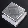 20PCS Metal Cigarette Box Stainless Steel Embossed Portable Cigarette Case Personalized Fashionable Storage Box Smoking Tool