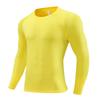 Mens Quick-Dry Compression Long Sleeve Cycling Jersey Breathable Athletic Base Layer Running Gym Basketball Training