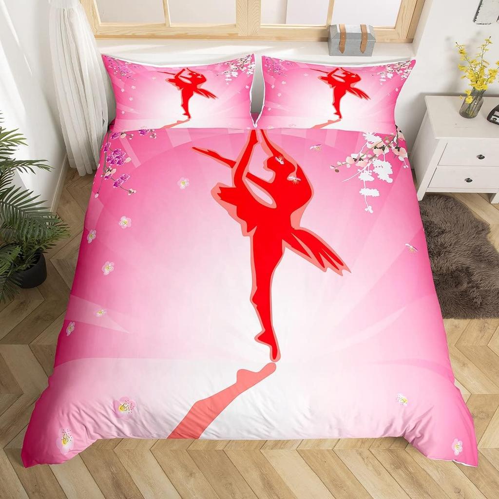 Comforter Paris Eiffel Tower Twin Kingballet Dancer Swan Cartoon Bedding Setgirls Boys Gift Floral Romantic Comforter