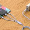 Braided 3-in-1 Fast Charging Cable, 3A, Compatible with Apple & Type-C Android Devices