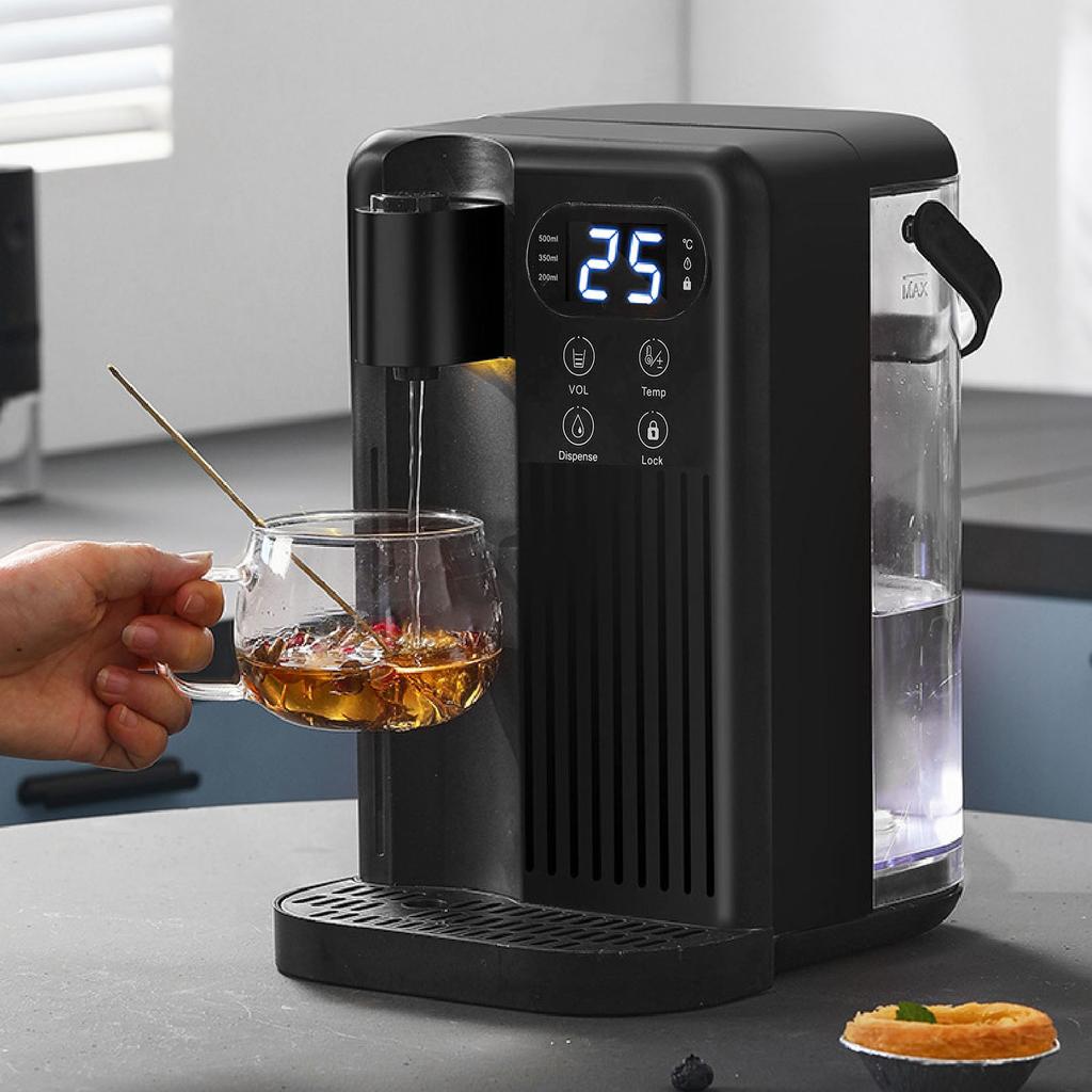 Hot Water Dispenser with Child Lock   12 Temperature Fast Hting Antislip Water Boiler Warmer for Table Top 3L