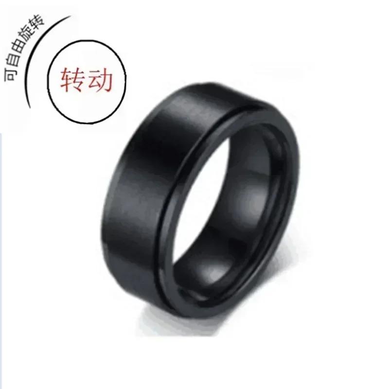 Anxiety Ring Fidget Spinner Rings for Women Stainless Steel Rings Fidgets Rotate Freely Anti Stress Accessories Men's Jewelry