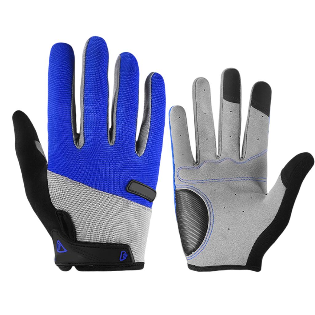 Nonslip Bicycles Touchscreens Gloves Full Finger Cycling Gloves Outdoor Shock Absorbing Workout Gloves Wear Resistance