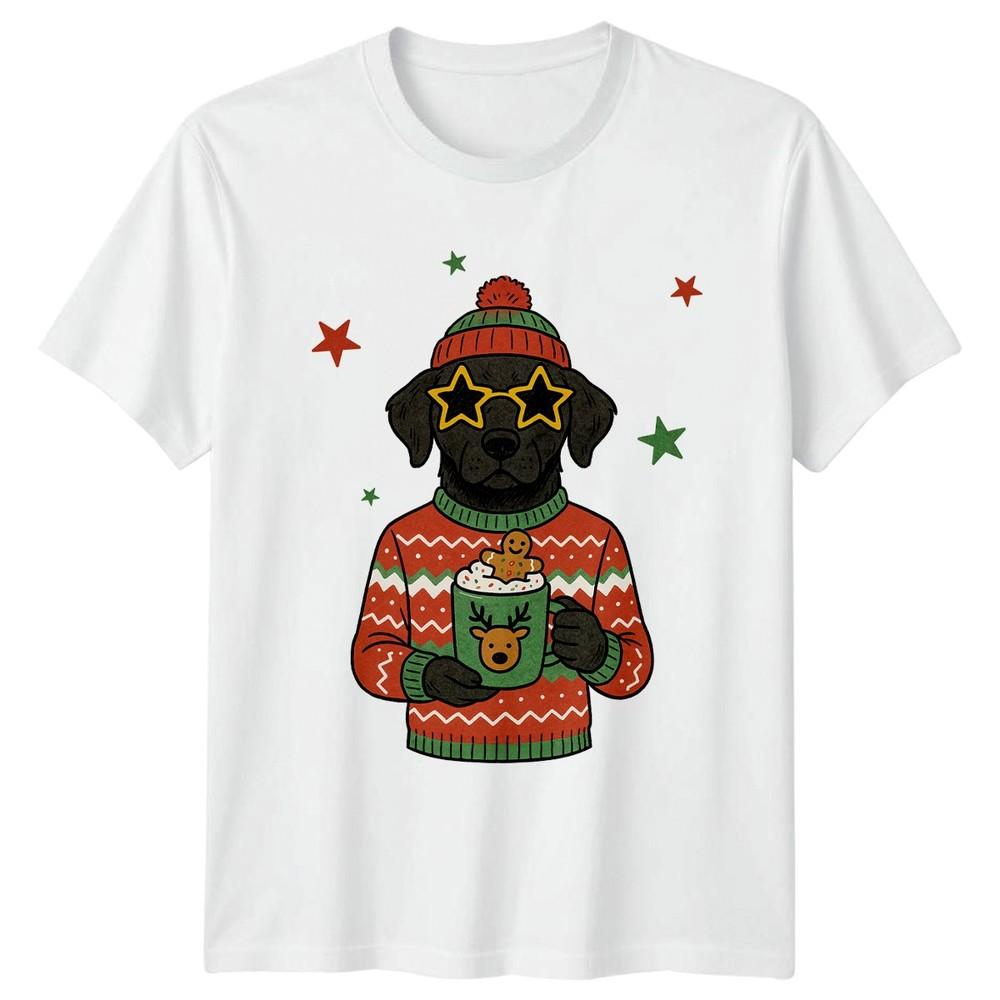 Labrador Dog Christmas Holidays Unisexs TShirt Unisexs Graphic Unisex Festive Top S
