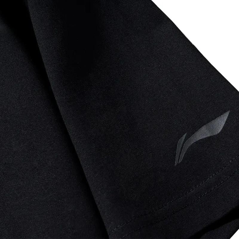 Li-Ning American Style Round Neck Short Sleeve T-Shirt Loose Comfortable Versatile Shorts Casual Sports Suit Unisex Sportswear AHSUA27-2+YKSV129-1