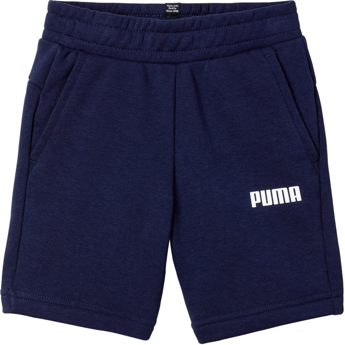 

New PUMA ESS SWEAT SHORT Shorts Kids Tweed Blue 847629-02 140