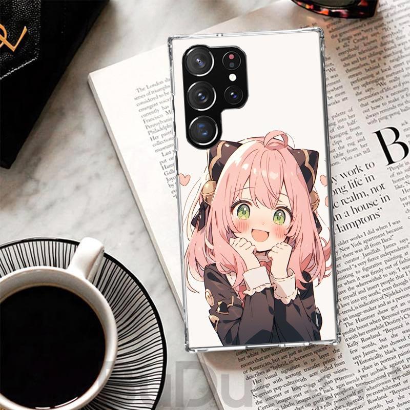S-Spy Family Anya Cover For Samsung Galaxy S23 S22 S24 S25 Ultra S21 Plus S20 FE Phone Case S10 + S10E S25U Print Coque