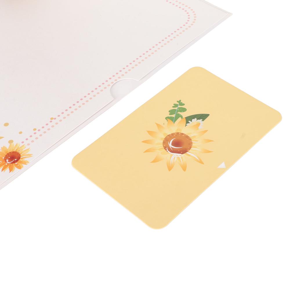 3D Sunflower Greeting Card Foldable Repeatedly Exquisite Flower Greeting Card for Valentine Day