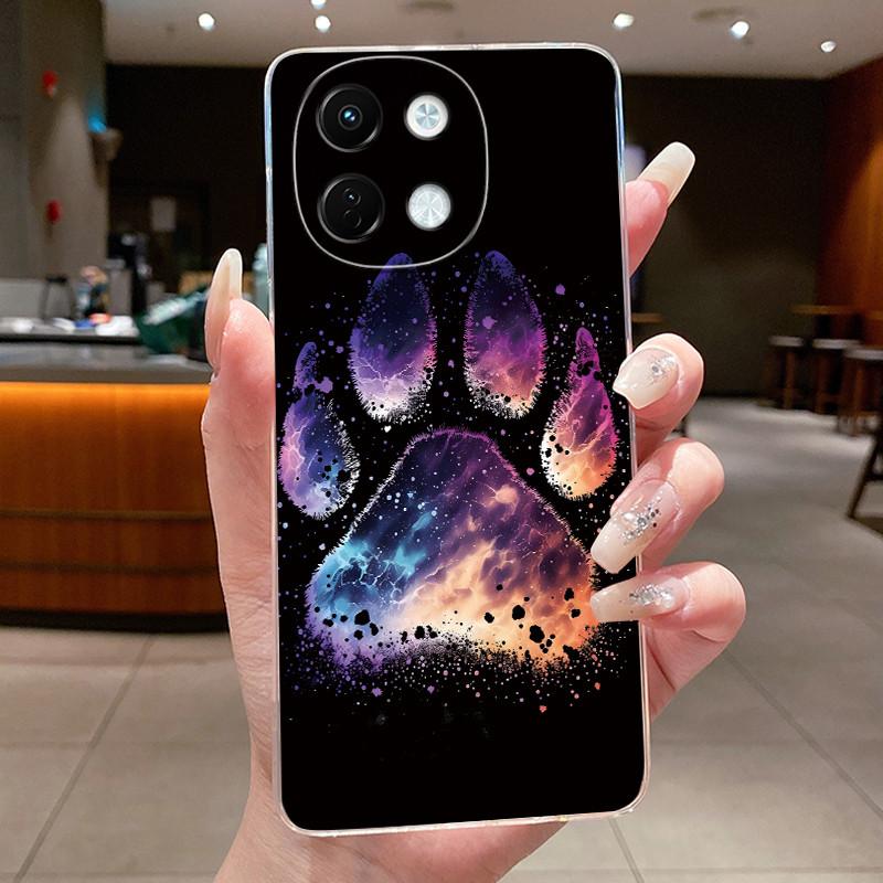 For Tecno Spark 30 5G Phone Case Cute Cartoon Dragon Patterns Soft TPU Silicone Transparent Casing For Tecno Spark 30 Shell Capa