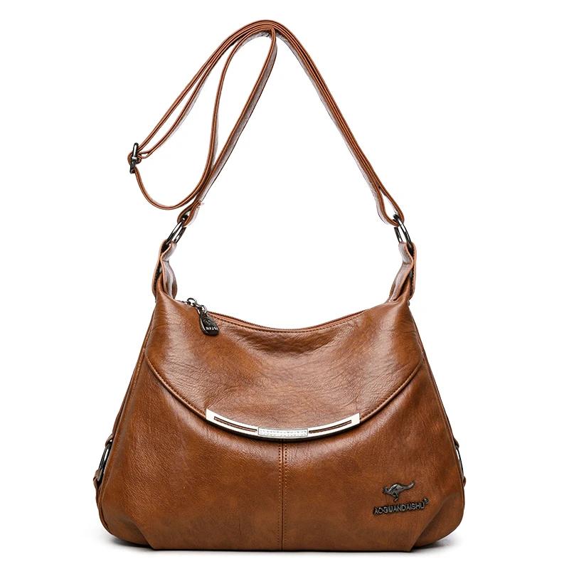 New Branded Hand Bags for Women High Quality Leather Shoulder Bag Double-deck Fashion Ladies The Tote Bag Designer Crossbody Bag