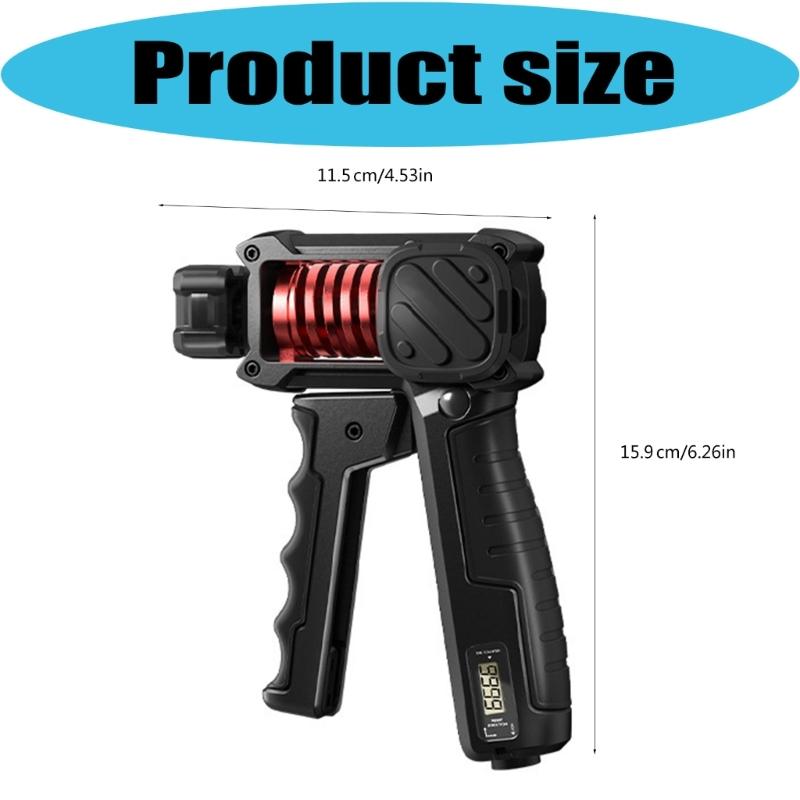 Electronic Grip Strength Trainer Including Digital Display For Hand Workout And Recovery Solid Construction Suitable For Multiple Users