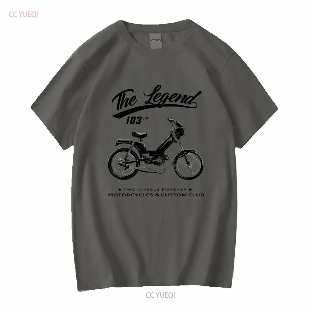 Moped 103 SPX Classic T-Shirt lang- oder kurzärmelig vintage gewaschen Streetwear Unisex lässig weich leicht bequem Mode
