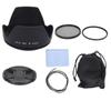 6 In 1 Camera UV CPL Lens Filter Kit with Lens Cap and Flower Lens Hood for Camera Lens82mm