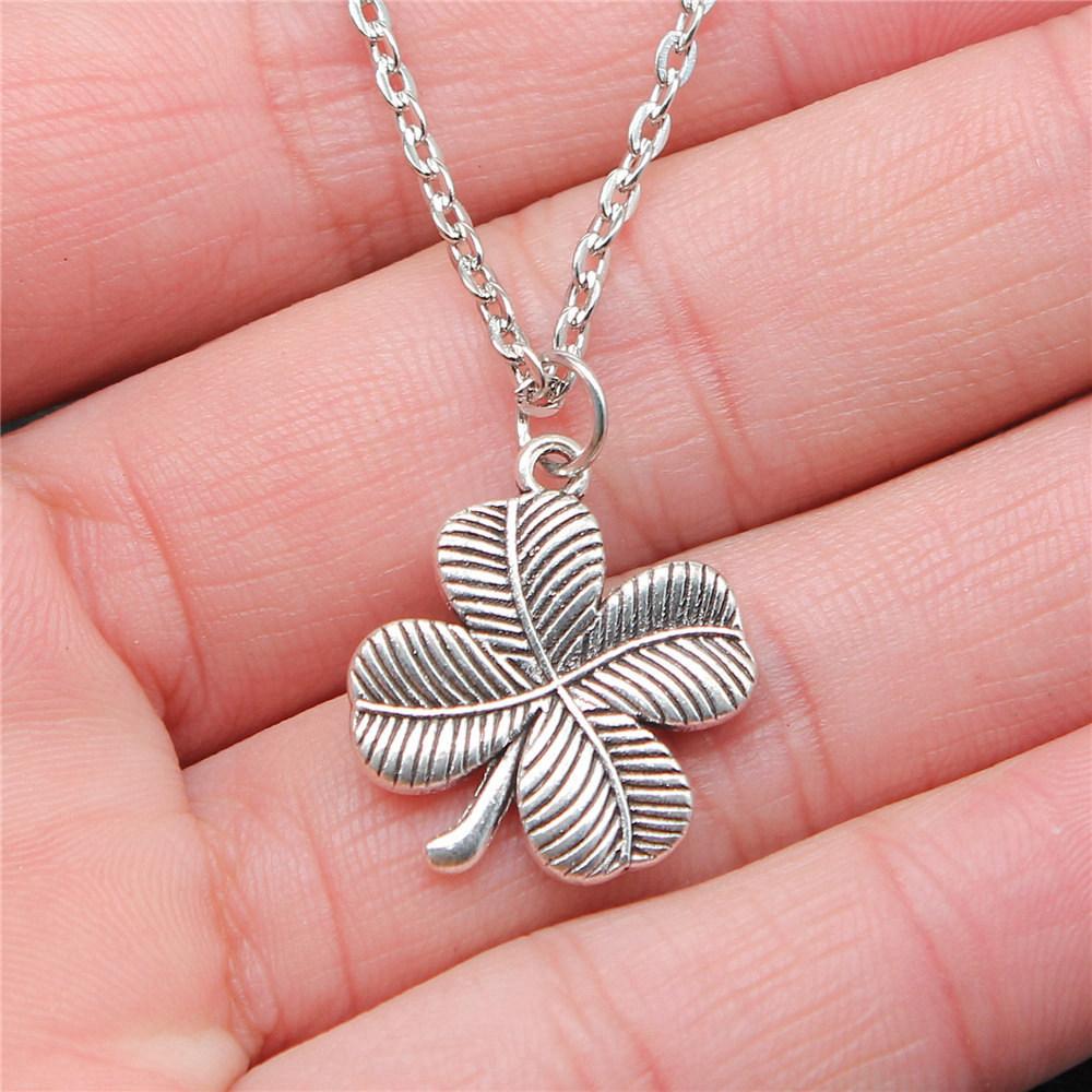 Necklace On The Neck 43cm Chain Clover Mushroom Leaf Kids' Jewelry Materials QN016