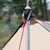 4 Stück Aluminiumlegierung Verriegelungskarabiner Feder-Schnapphaken D-Ringe Verriegelungskarabiner für Outdoor, Camping, Wandern, Angeln