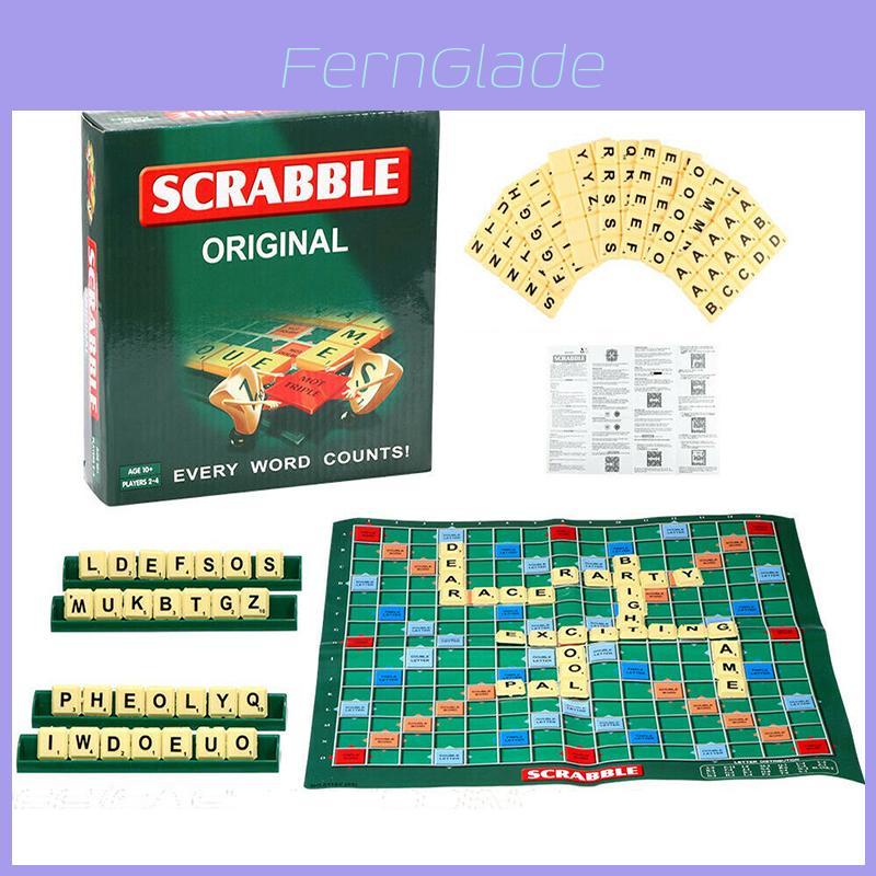 Zabawna i wciągająca gra planszowa Scrabble dla dzieci i dorosłych do rozwijania umiejętności słownictwa