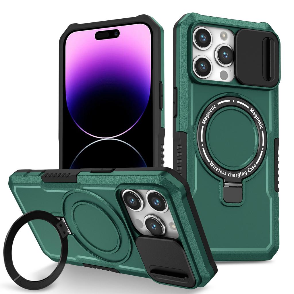 Applicable To the New iPhone 17Pro Magnetic Suction Bracket Anti-drop Mobile Phone Case Apple 13 Window Car Protective Case