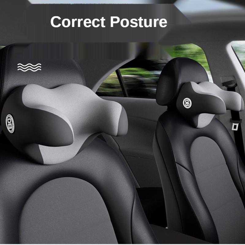 

1 PC Car U-shaped Headrest Neck Pillow Memory Foam Cushion Cloth Cover Soft Headrest Travel Support Comfortable