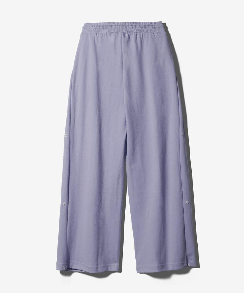 Paensyo Symbol Snap Wide Double Jersey Pants - Purple