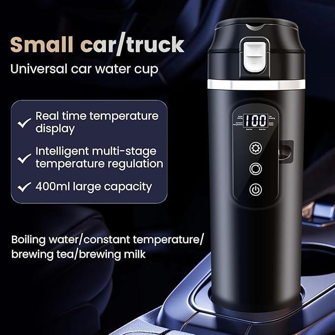 Universal 12V/24V 304 Stainless Steel Car Heating Mug 2024