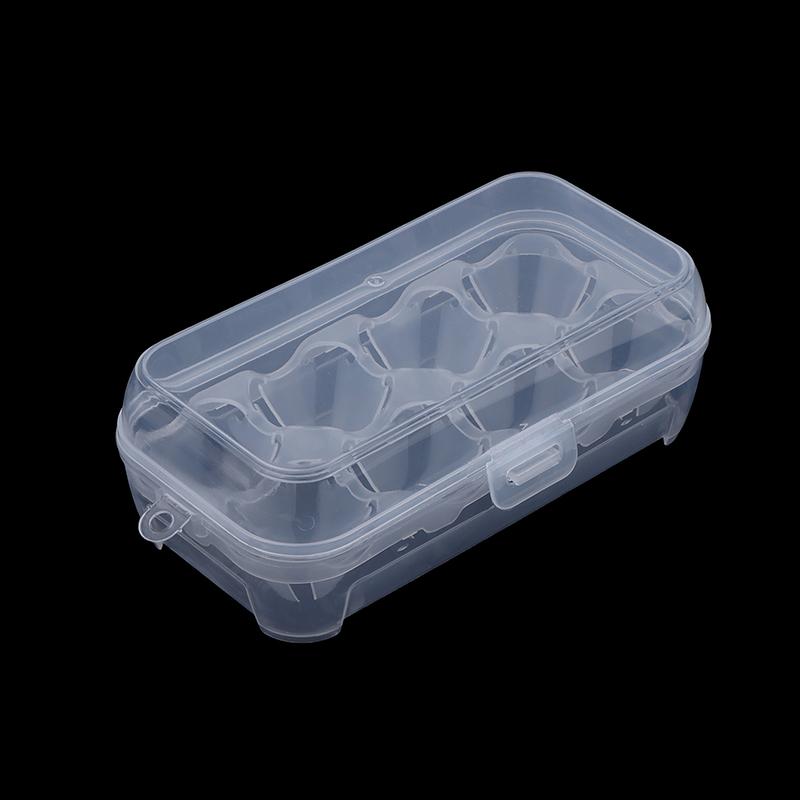 8 Fächer Eierbox Hülle Stoßfeste Eierhalter Küche Behälter Hülle Transparenter Organizer Für Outdoor Camping Picknick