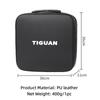 PIG1 New Energy Vehicle Charging Gun Storage Pouch Waterproof Leather Car Organizer Bag For VW Tiguan Golf Passat mk5 mk6 CC Golf 5 7