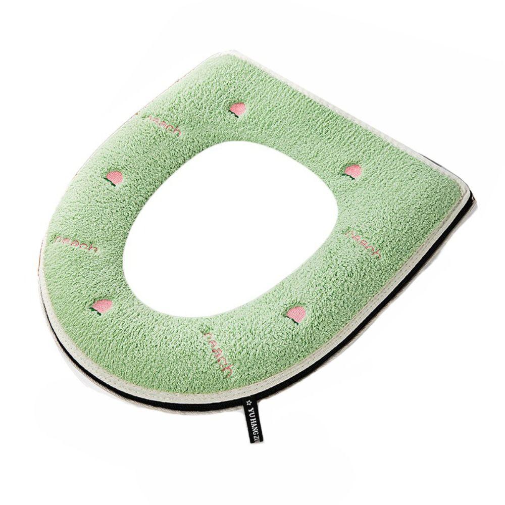 Handle Toilet Seat Cushion With Zipper Closestool Mat Reusable Toilet Pad Bathroom