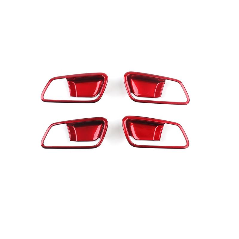 

For Kia Morning 2026 2026 2026 Interior Accessories Red Car Inner Door Bowl Handle Frame Cover LHD/RHD