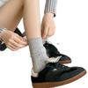Women's Autumn and Winter Thick Pile Socks, Pure Cotton Mid-calf Long Socks, Versatile Autumn White Loose Cotton Socks for Women