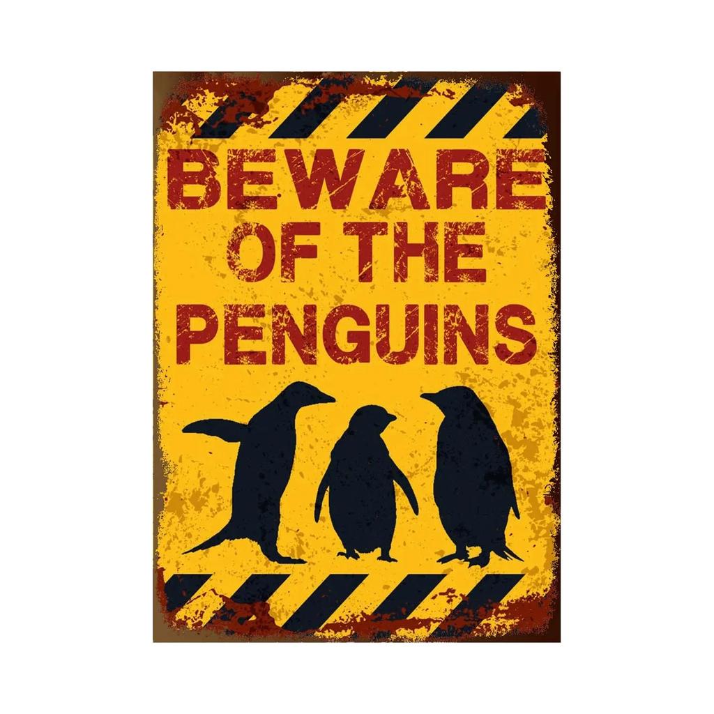 BEWARE OF Rabbit Retro Plaque Metal Tin Signs Garden Decoration Mouse Monkey Wall Stickers Kraken Plate Animal Warning Sign