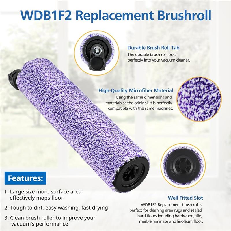 AEE4-For Shark AW201 AW302 WD201 WD100 WD200 WD101 WD200C WD201C WD101C Vacuum Cleaner Parts Brush Roller Filter