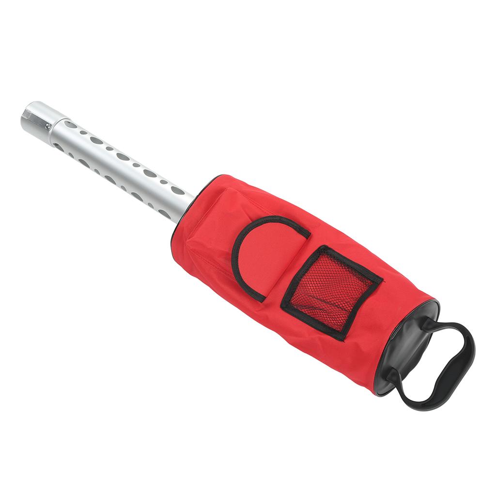 Golf Ball Retriever Aluminum Alloy Tube Large Capacity Ball Shagger for Golf Course Red