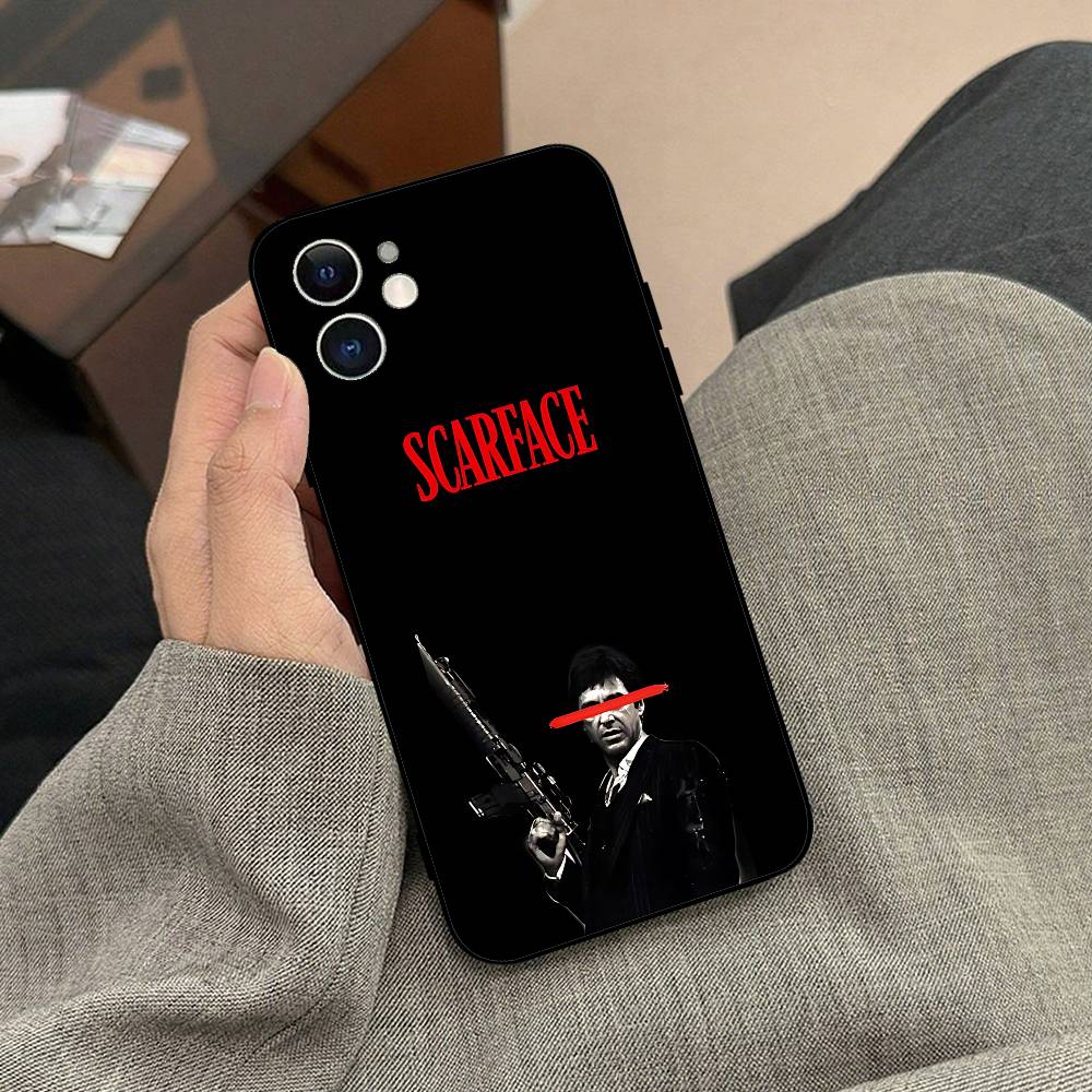 

R-Scarfaces Tony Montana Phone Case Black Phone Case For IPhone 17/16/15/13/14 Pro Max/ 11Plus/X/Xr/Xs Max 13mini iphone15