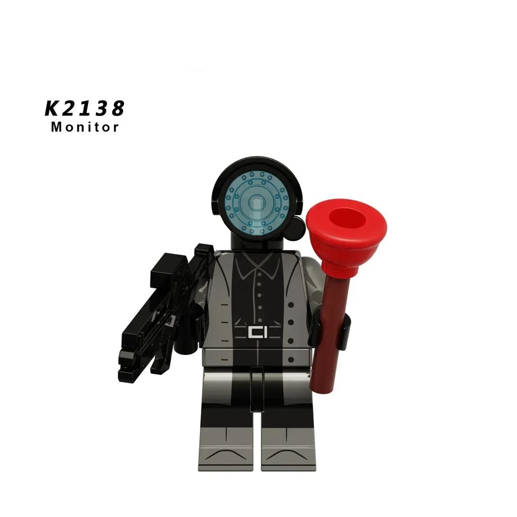 KDL SWAT Skibidi Toilet Man Figurki Anime Klocki Zabawki Tytanowy Kamerzysta Mówiący Człowiek TvMan Cegły Model Prezent Urodziny Dzieci