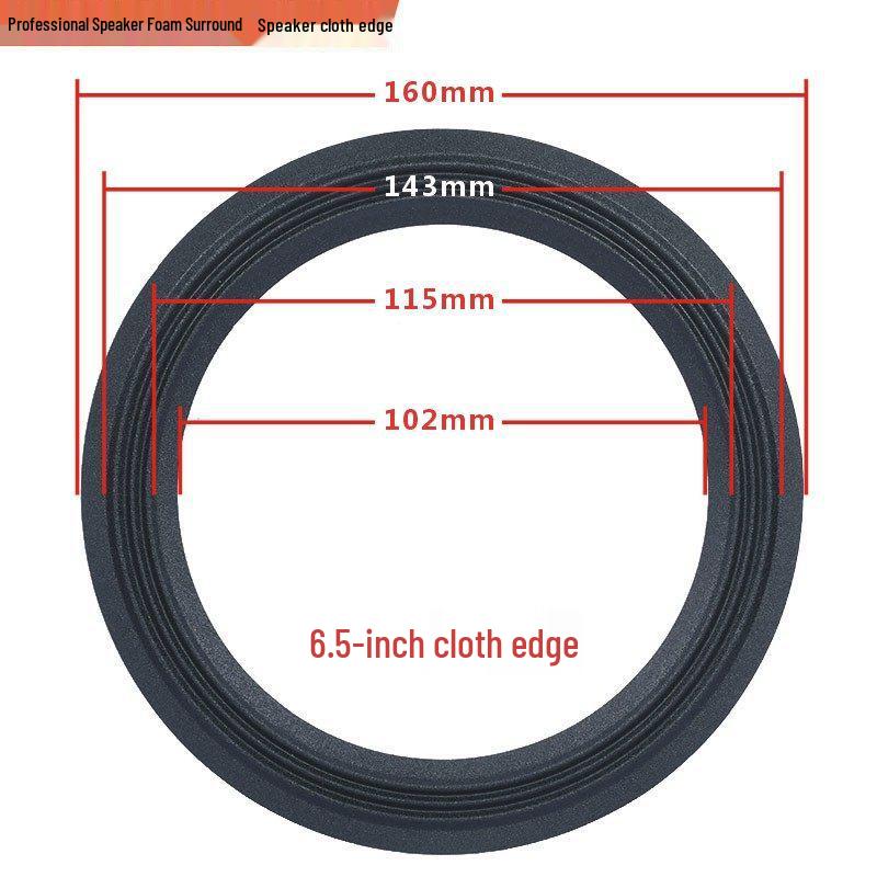 Speaker Repair Kit: 3-Fold Ring Edge Cloth for 6.5-15 Inch Audio Cones