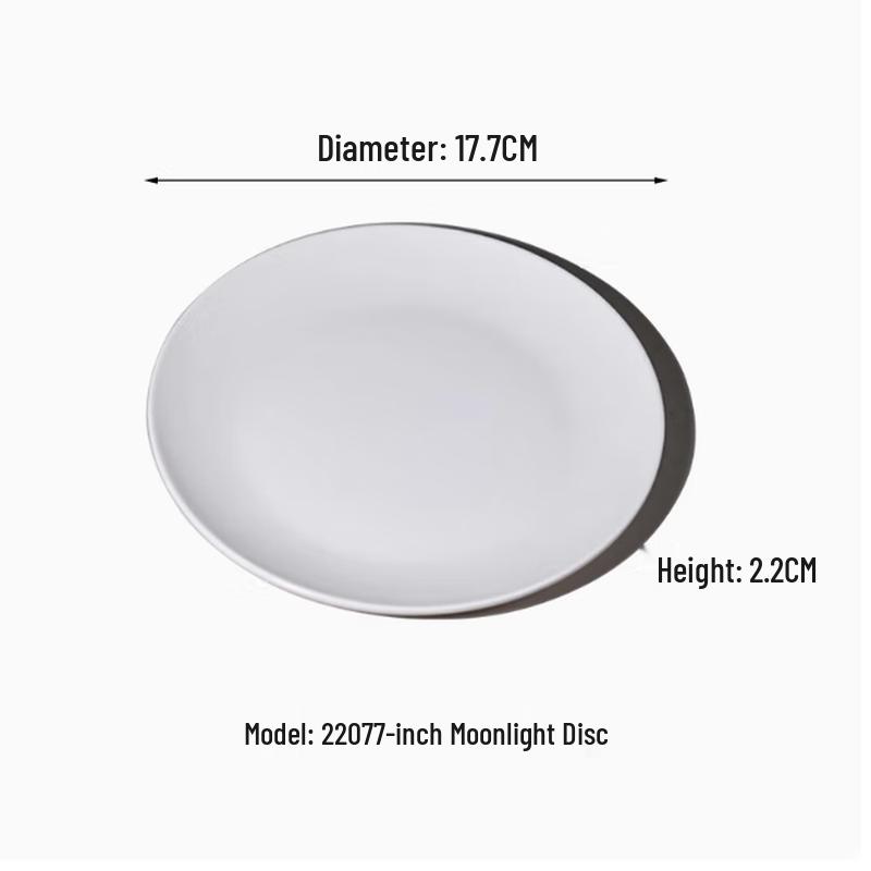 Taishun 2207 Melamine Moonlight Plate (8-Pack)