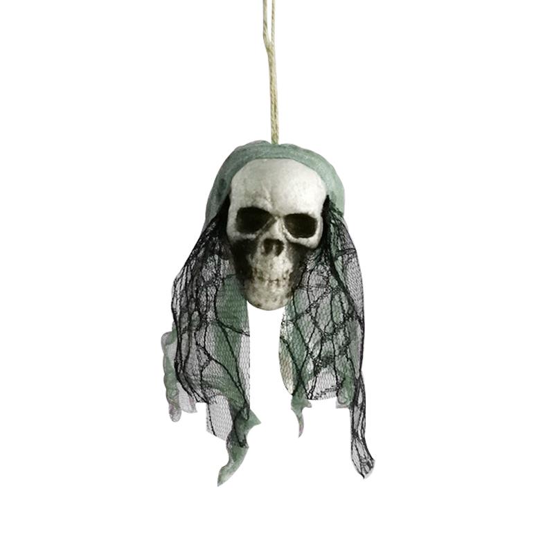 Halloween Hängender Schädelkopf Geist Spukhaus Flucht Horror Requisiten Ornament Halloween Party Dekorationen Für Home Terror Scary
