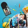 Jutom 20 Set Mini Screwdriver Keychain Set Bulk Includes 3 Mini Screwdrivers In a Portable Pouch with Snap with Hook Bulk Adult Men Employee